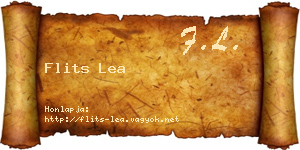 Flits Lea névjegykártya